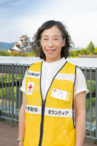 防災ボランティア、加藤典子さんの写真