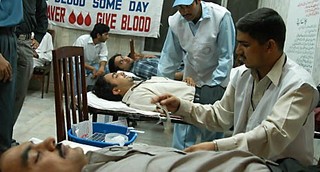 パキスタンの献血の様子©IFRC