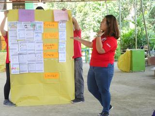 フィリピン赤十字社のボランティア